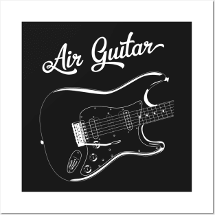 Air Guitar Rock T-Shirt Posters and Art